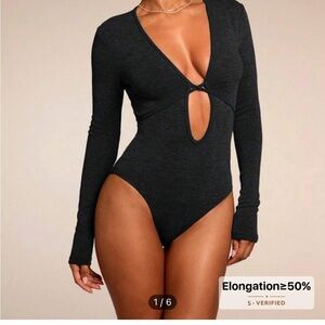 Black Long Sleeve Bodysuit